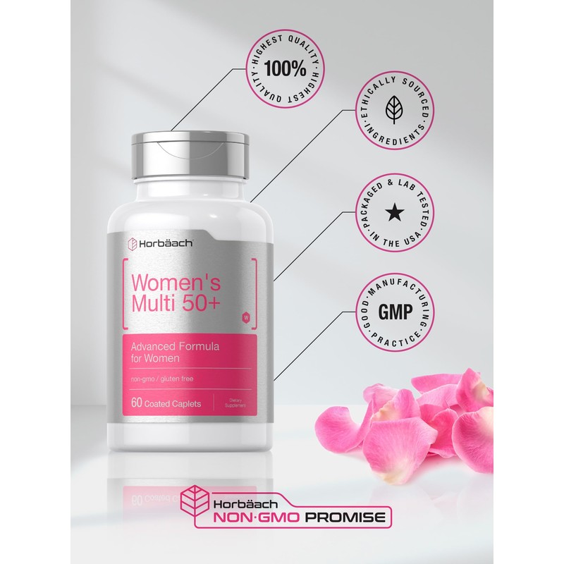 Horbäach Women's Multivitamin 50 Plus | 60 Coated Caplets |