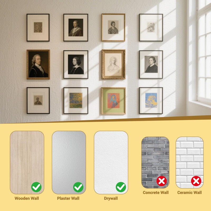20Pcs Picture Hangers, Heavy Duty 100 lbs Picture Hanging Hooks