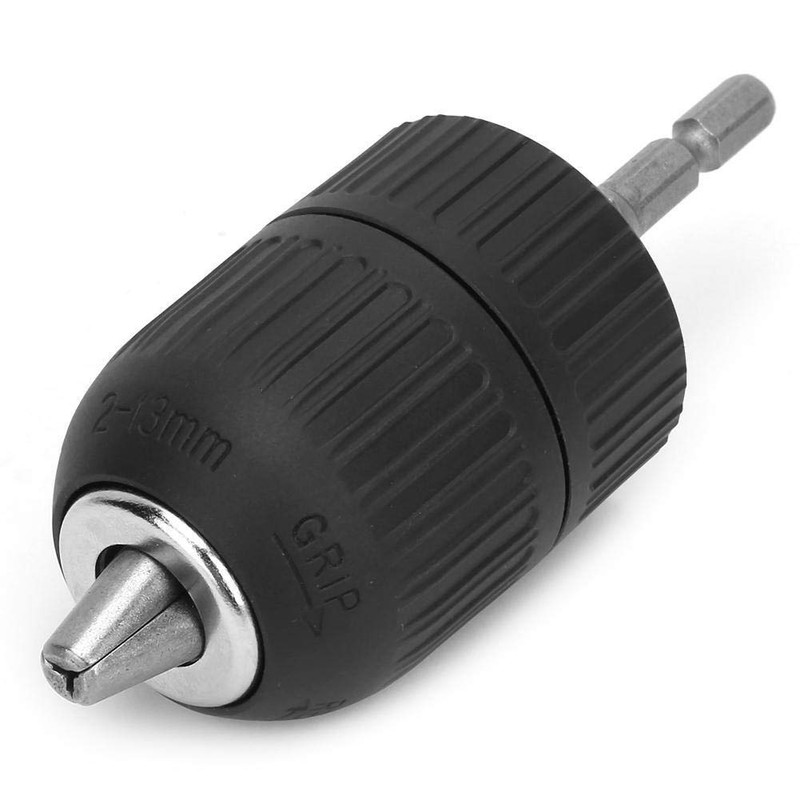 Keyless Drill Chuck Adapter, 1/2-20UNF Keyless Chuck, 2.0-13MM Plastic Shell