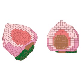 NOOLY Kids Adult Animal Micro Building Blocks Set for Home and Office Decoration KLJM-10 (Peach, 843 Pcs) 8903