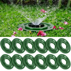 Ziliny 10 Pcs Sprinkler Spray Protector Donut 1.57" ID Plastic Sprinkler Head Protector Lawn Covers for Outside, Prevent Grass from Blocking