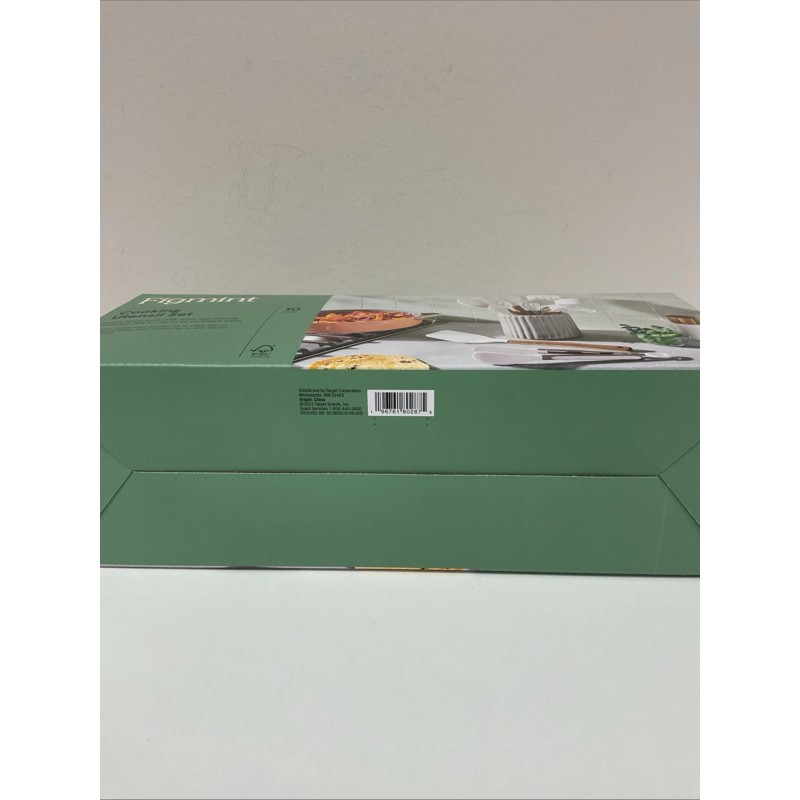 Figmint 10pc Silicone Cooking Utensil Set - White