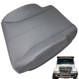 WFLNHB Artificial Leather Front Driver Side Bottom Seat Cover Gray Replacement for International 4200 4300 4400 Air Ride 2001-2007