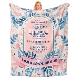 Christian Gifts for Women, Inspirational Birthday Gifts for Women Men Blanket, Religious Gifts Scripture Christian Gifts for Women Men Friends, with Bible Verse and Prayers Gifts for Women