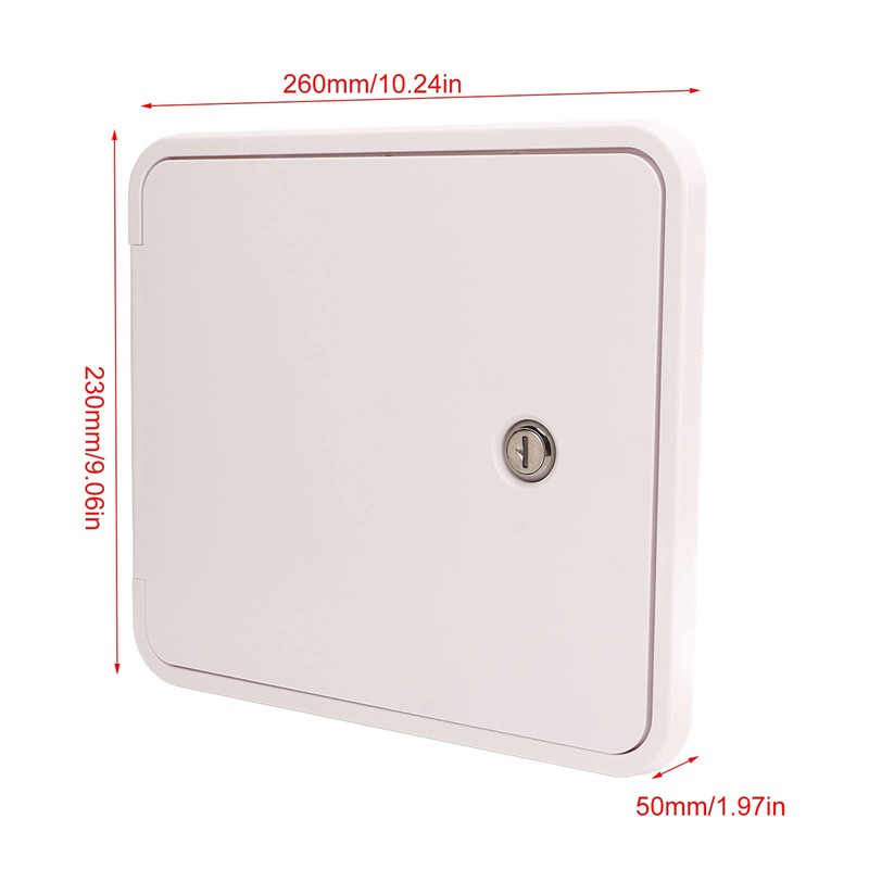 RV Power Cord Hatch, Square Cable Hatch, Square Power Cord