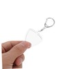 Totority Transparent Guitar Pick Holder Keychain Compact Storage Case for