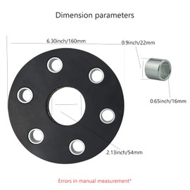 Haiouus 00762215 Ro-tary Cutter Flex Coupler Rubber Pad/Disc Kit, Compatible with Rhino Ro-tary Cutter, Replace 0076647A, Bushing 00771287, 00749172, 68-109-4, Washers 00755475A Models - (4 Pack)