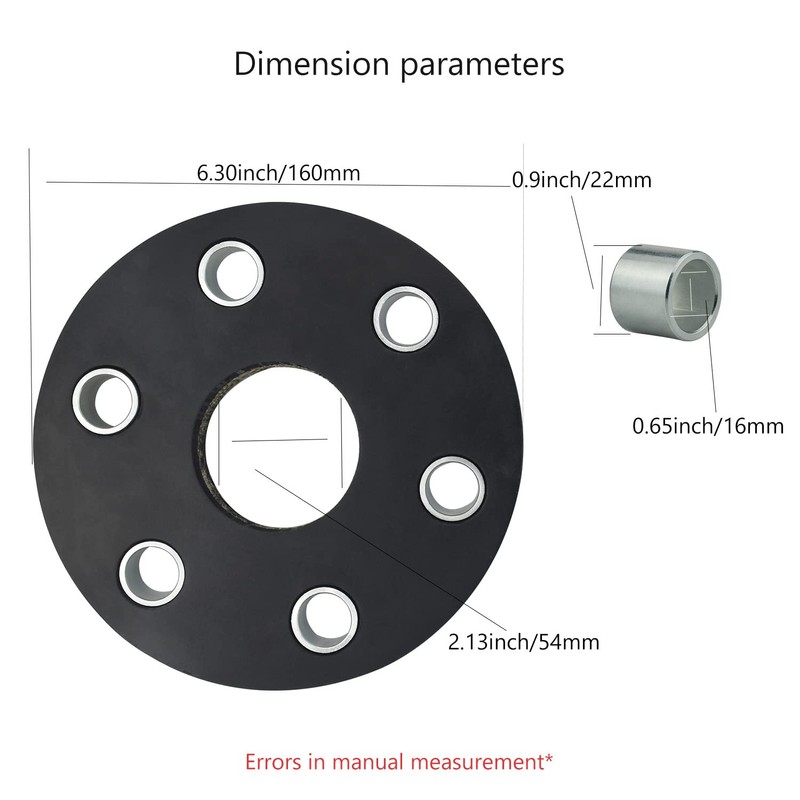 Haiouus 00762215 Ro-tary Cutter Flex Coupler Rubber Pad/Disc Kit, Compatible
