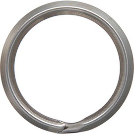 Nissa Chain P-852 Nickel Key Ring, 0.9 inches (22 mm), Reference Load Capacity: 8.8 lbs (4 kg), Pack of 15