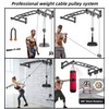 SELEWARE 48'' Heavy Duty Pull Up Bar Wall Mount Multi-function