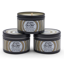 Zum Glow Soy Candle - Frankincense and Myrrh - 7 oz (3 Pack)