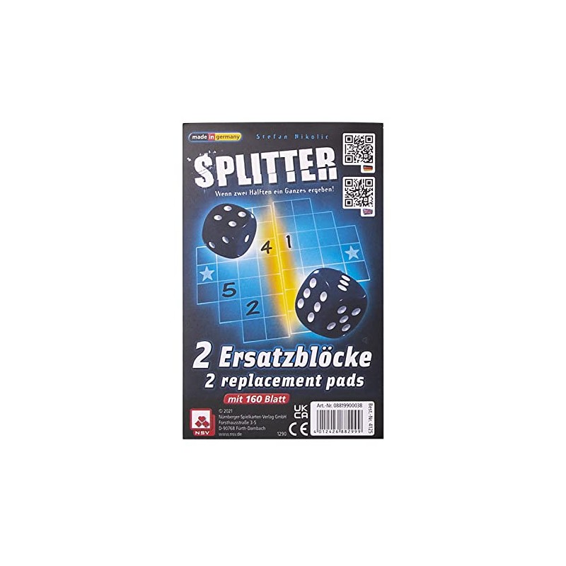 NSV - 4125 - Splitter - Replacement Blocks - Dice
