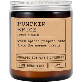 GreenStar Gifts Pumpkin Spice Candle - Book Lovers Gift - Literary Candle - Gift for Friends - Housewarming Gift - Bookworm Gift - Candle Inspired by Books - Book Candle - Lavender Scented Candle