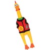 Archie McPhee Multicolor Rubber Emotional Support Chicken Play Figure -