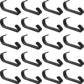 1-3/8" Black GATE Clip - Pressed Steel - Powder Coated - 20 Pack