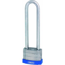 ABUS 01248 125mm Long Shackle Eterna Laminated Plated Steel Padlock