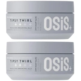 Schwarzkopf Professional OSiS Tipsy Twirl Jelly for Curly and Wavy Hair, Strong Definition, Volume, Lightness, Protection Against Moisture, Normal Fixing, 300 ml, Pack of 2