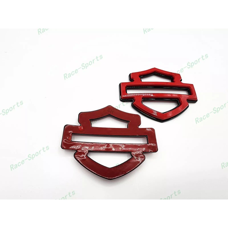 Custom 2Pcs Set Gloss Red Black Double Layer Harley CVO