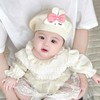 Girls' Beret Baby Hat - Cute Lamb Princess Style for Spring & Autumn Newborns Free Size/Orange 15ea