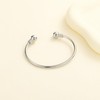 CREMATION JEWELRY FOR ASHES Stainless Steel Ashes Keepsake Cuff Bangle