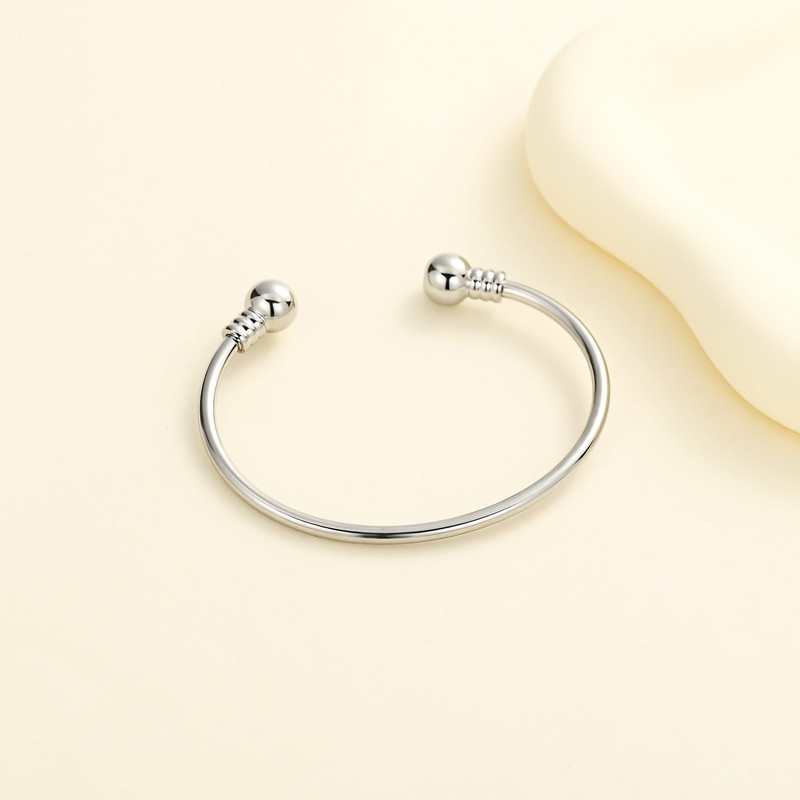 CREMATION JEWELRY FOR ASHES Stainless Steel Ashes Keepsake Cuff Bangle