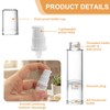 6pcs Airless Travel Pump Bottle, 10ml, Clear