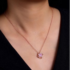 Mothers Day Gifts for Wife- Birthstone Necklace Gifts for Women, Love Knot Necklaces for Women 925 Sterling Silver Anniversary Valentines Mothers Day Birthday Gifts Jewelry for Women Wife Mom Girlfriend Her