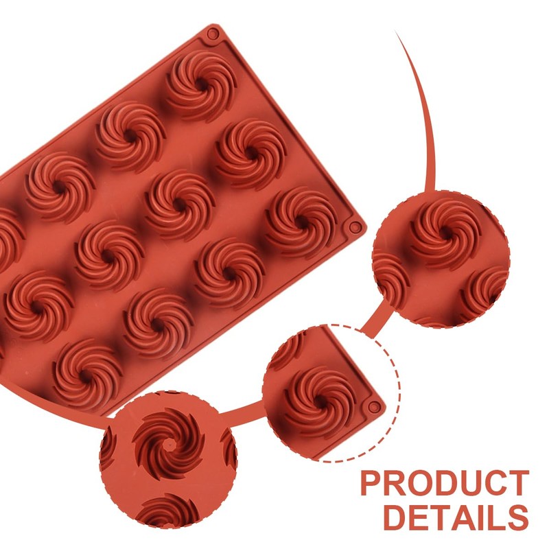 LEEQ Mini Gugelhupfform 15er - Mini Donut Backform Gugelhupfformen, Silikon