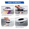 JDMON Car Door Handle Cup Scratch Protector, 4Pcs TPU Carbon