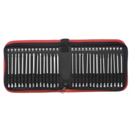 sourcing map 30pcs Screwdriver Bit Set 1/4" Hex Shank 4" Length Extra Long Magnetic Steel Drill Driver Kit with Slotted Cross Square Torx Bits