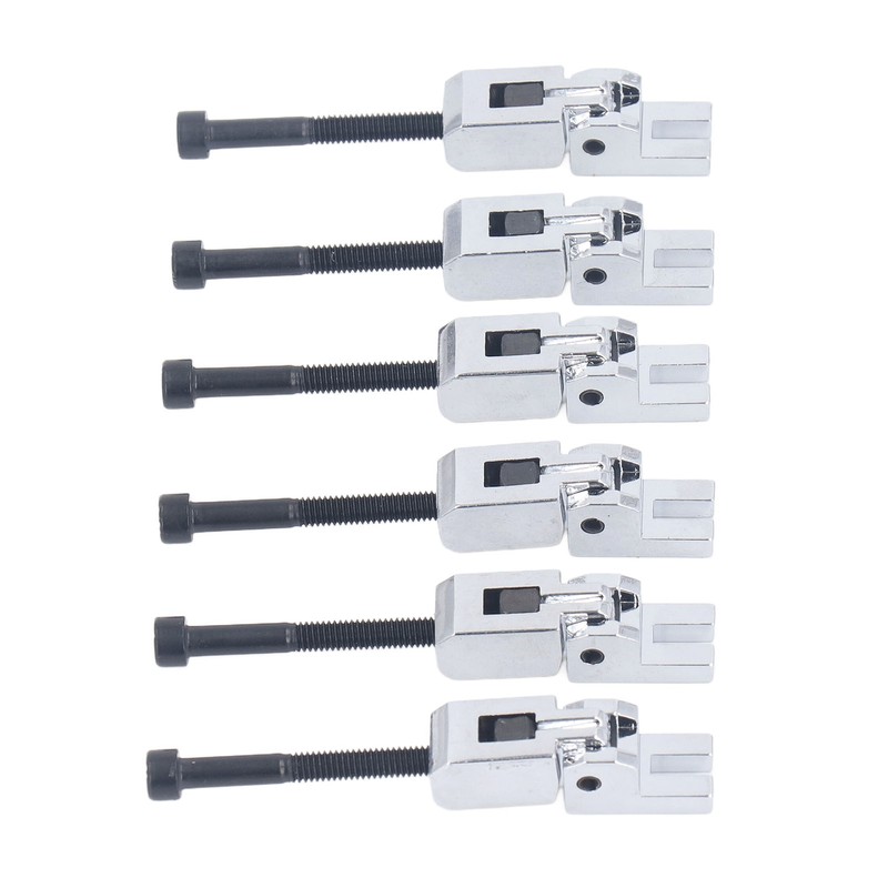 6PCS Metal Guitar Tremolo Saddles Double Locking System String Saddle