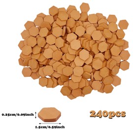 Cayway Mini Fake Bricks, Tiny Bricks, Miniature Brick for Landscaping, Wall for Mini Garden Accessories, 240 PCS Hexagon, Red