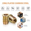 M6-1.0 x 15mm Threaded Insert for Wood Furniture Screw in