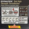 Dynatex 49451 Red High Strength Threadlocker, 6ml - Industrial Grade