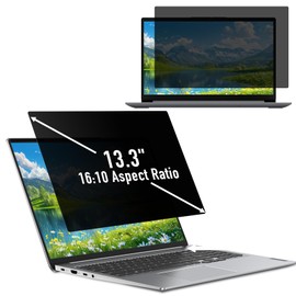 Hinnwer Protective Film Laptop for 13.3 Inch 16:10 Aspect Ratio, PET Privacy Filter, Removable Anti Blue Light Anti-Glare Privacy Screen Protector Laptop for Hp/Dell/Acer/Lenovo/ThinkPad/Asus