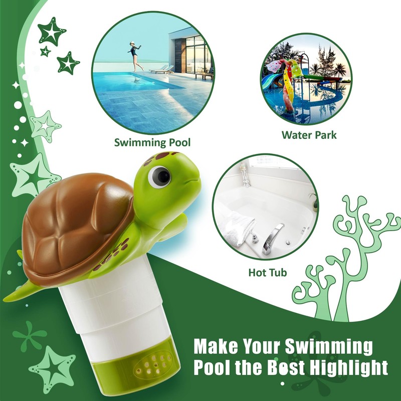Chlorine Floater, Floating Pool Chlorine Dispenser, Fits 1 and 3
