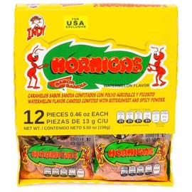 Indy Hormigas Watermelon Flavor Candies with Bittersweet and Spicy Powder
