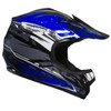 Lunatic, L2006B-15, Youth MX/ATV Helmet DOT Approved - Blue, L