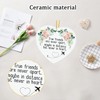 Friendship Gifts for Women Ceramics Encouragement Heart Shape Inspirational Gifts