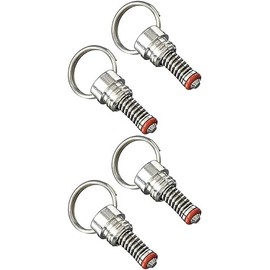 TAPCRAFT Homebrew Keg Pressure Relief Valve for Ball Lock and Pin Lock Kegs Plastic and Stainless Steel (4 Pack Stainless)