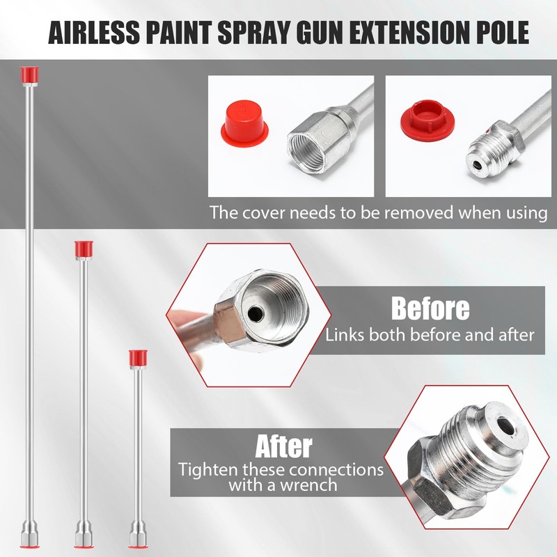 Threlaco 7 Pcs Airless Paint Sprayer Roller Inner Feed Set