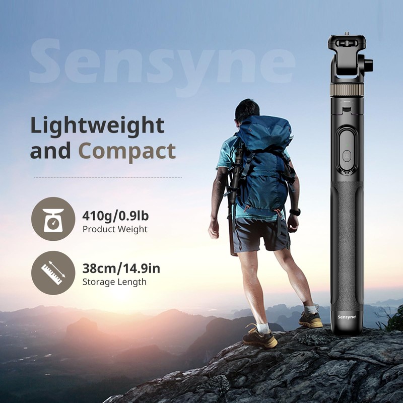 Sensyne 72" Extendable Tripod for iPhone & Selfie Stick with