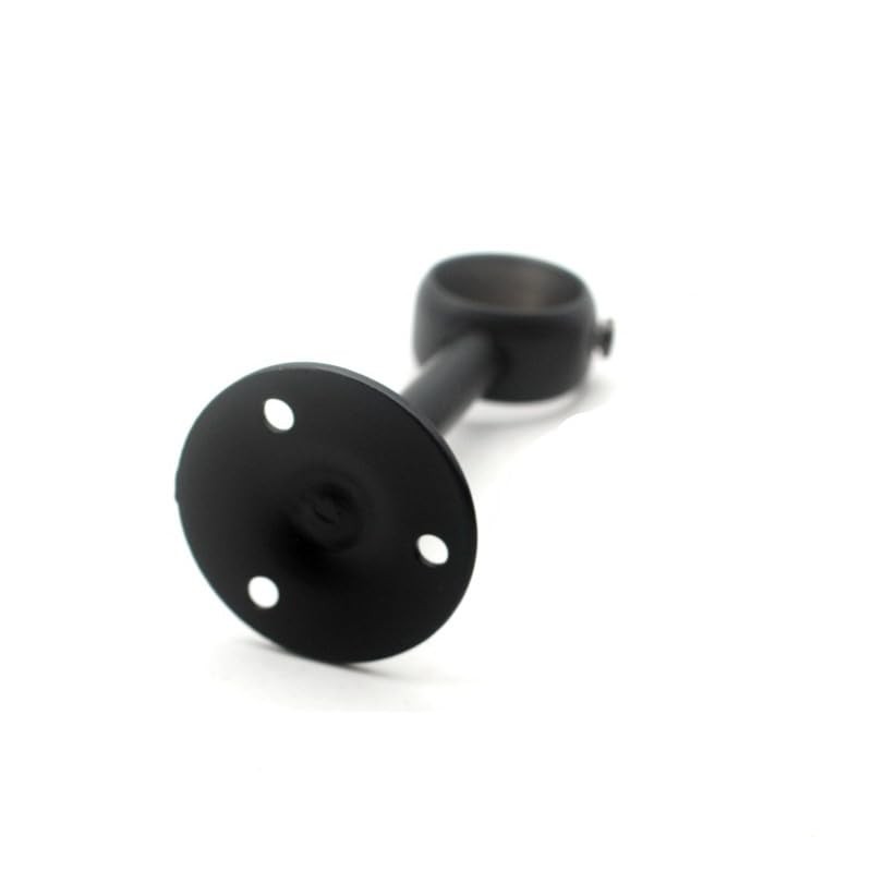 4 PCS Ceiling Curtain Pole Brackets, Curtain Rod Brackets Black