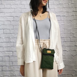 Tainada Women Crossbody Shoulder Travel Zippered Wallet Purse Clutch Phone Bag w/Detachable Strap (Dark Green)