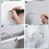 Sumnacon Curtain Rod Support for Wall 8 Pcs Single Curtain