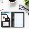 Lcjtop Portfolio Binder/Padfolio Organizer, Mini Size Folder Portfolio for Men