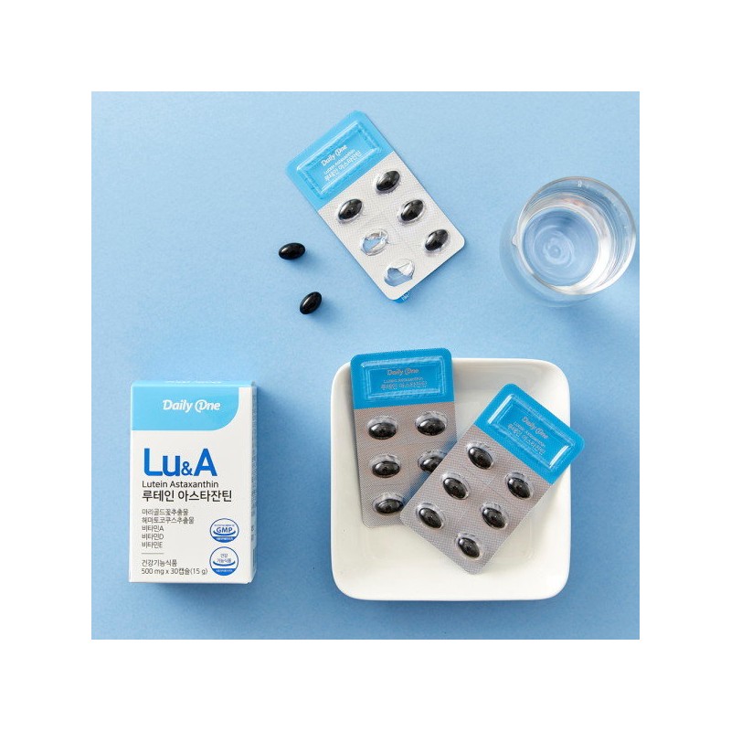 Daily One Lutein Astaxanthin 500mg / 데일리원 루테인 아스타잔틴 500mg