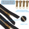 Domthent Zipper Repair Kit,#5 Zipper Pull Replacement,76pcs Fix a Zipper