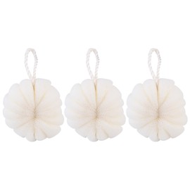 Red Para Hacer Burbujas 3Pcs Con Forma De Pétalo Para Uso En Baño Hogar Beige