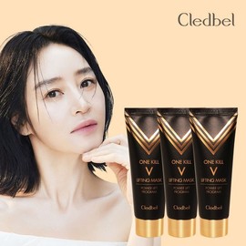 Cle de Peau (3개)끌레드벨 원킬 브이 리프팅마스크 70ml 블랙 /랩핑 래핑마스크 (3 pieces) Clé de Peau One Kill V Lifting Mask 70ml Black / Wrapping Mask